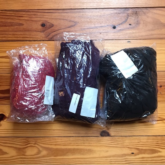 Bundle of Three Maxi Transformer Convertible Wrap Dresses Black Purple Red NWT S - Picture 2 of 15